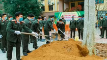 Học viện ANND hưởng ứng Tết trồng cây 