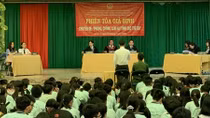 Phiên tòa giả định để tuyên truyền phòng, chống xâm hại tình dục trẻ em