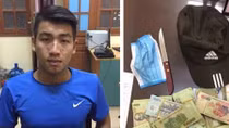 Bắt nóng thanh niên dùng dao cướp 200 triệu trong ngân hàng
