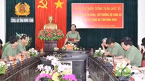 Thứ trưởng Trần Quốc Tỏ làm việc với Công an tỉnh Ninh Bình
