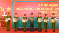 Trường Trung cấp CSND III bế giảng khóa đào tạo hệ trung cấp