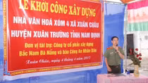 Khởi công xây dựng nhà văn hóa thôn ở Nam Định
