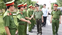 Thứ trưởng Nguyễn Văn Sơn làm việc tại Cảnh sát PC&CC Nghệ An