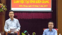 Đoàn Tiểu ban Văn kiện Đại hội XIII của Đảng làm việc tại Kiên Giang
