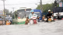 Triều cường dâng cao ở Nam Bộ, nguy cơ ngập lụt sâu 