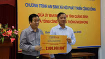 MobiFone ủng hộ 3,4 tỉ đồng cho tỉnh Quảng Bình, Hà Tĩnh 