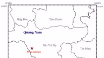 Động đất 2,8 độ richter tại huyện Bắc Trà My - Quảng Nam 