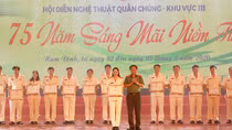 Bế mạc Hội diễn Nghệ thuật quần chúng CAND lần thứ XI khu vực III