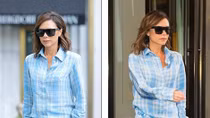 Bà xã Beckham diện nguyên bộ pyjama xuống phố