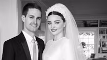Ảnh cưới đẹp như tranh của siêu mẫu Miranda Kerr và tỷ phú Evan Spiegel