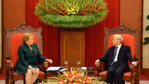 Tổng Bí thư Nguyễn Phú Trọng tiếp Tổng thống Chile