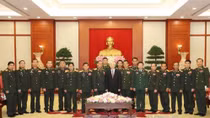 TBT Nguyễn Phú Trọng tiếp đoàn đại biểu Quân đội Nhân dân Lào 