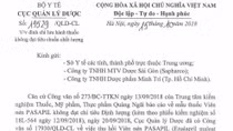 Đình chỉ lưu hành thuốc PASAPIL do kém chất lượng 
