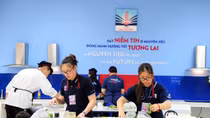 Ngày hội thu hút đông đảo học sinh tham gia tại trường Nguyễn Siêu