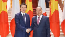 Thủ tướng Nguyễn Xuân Phúc hội đàm với Thủ tướng Italy