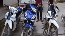 Cơ quan CSĐT Công an TP Hà Nội truy tìm 4 xe máy bị trộm cắp