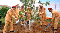 Cục CSGT phát động Tết trồng cây xuân Mậu Tuất năm 2018