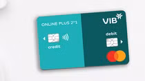 Dòng thẻ VIB Online Plus 2in1 tích hợp thẻ tín dụng và thẻ thanh toán