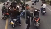 Triệu tập nhóm thanh niên chặn đầu xe chở tân binh