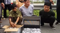 3 người đàn ông bị bắt ở Thái Bình cùng va ly hơn 6kg ma túy