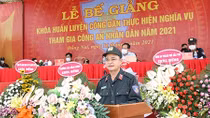 Bế giảng khóa huấn luyện chiến sỹ nghĩa vụ tham gia CAND