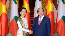Thủ tướng hội đàm với Cố vấn Nhà nước CHLB Myanmar