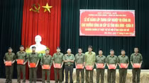 Bế giảng lớp Trung cấp nghiệp vụ Công an cho Trưởng Công an cấp xã