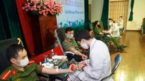 Công an nhiều tỉnh, thành tham gia hiến máu tình nguyện