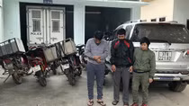 Băng trộm chó đi Fortuner, thủ kích điện