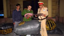 Xe khách vận chuyển hơn 500kg quần áo không rõ nguồn gốc