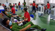 Công an Hà Giang hiến 350 đơn vị máu