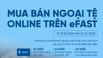 Ưu đãi lớn khi mua bán ngoại tệ trực tuyến trên VietinBank eFAST