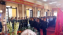 An táng 14 hài cốt liệt sĩ hy sinh trong kháng chiến chống Pháp