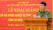 Khai giảng lớp bồi dưỡng nghiệp vụ công tác tham mưu CAND năm 2019