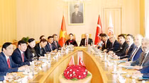 Chủ tịch Quốc hội Nguyễn Thị Kim Ngân hội đàm với Chủ tịch Quốc hội Thổ Nhĩ Kỳ