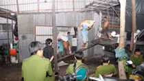 Phát hiện kho đường số lượng lớn ngay trung tâm thành phố