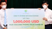 Ecopark trao 1 triệu USD ủng hộ quỹ Vaccine Covid19 của chính phủ