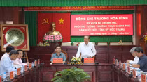 Phó Thủ tướng Trương Hòa Bình làm việc tại Sóc Trăng