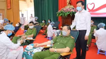 Lực lượng CS thi hành án hình sự, CSGT tham gia hiến máu cứu người