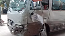 Bé trai 13 tuổi lái xe khách gây tai nạn liên hoàn
