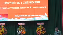 Công an TP Hồ Chí Minh ký kết phối hợp với ba trường CAND