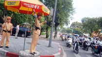 Phân luồng giao thông đảm bảo an ninh, an toàn cho Lễ Quốc tang nguyên Tổng Bí thư Đỗ Mười 