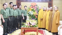 Trung ương Giáo hội Phật giáo Việt Nam chúc mừng ngày truyền thống lực lượng CAND 
