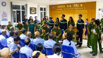Trường Đại học PCCC hoạt động thiện nguyện tại Bệnh viện K- Tân Triều