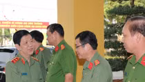 Thứ trưởng Nguyễn Văn Sơn chỉ đạo công tác tại Công an Sóc Trăng