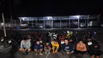 Chặn bắt 37 đối tượng tụ tập đua xe trên quốc lộ 20