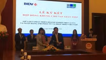 Ký kết hợp đồng khung cho vay gián tiếp giữa Quỹ SMEDF và BIDV
