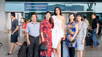 Á hậu Nguyễn Thị Loan mang 200kg hành lý dự thi Hoa hậu Hoàn vũ