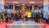 Báo CAND giao lưu với các tuyển thủ vô địch bóng bàn Việt Nam