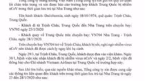 Một du khách Trung Quốc nhiễm nCoV sau khi từ Nha Trang trở về nước